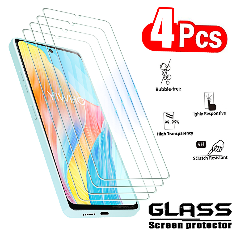 Oppo A78 - 4 Buah Kaca Tempered Untuk Oppo