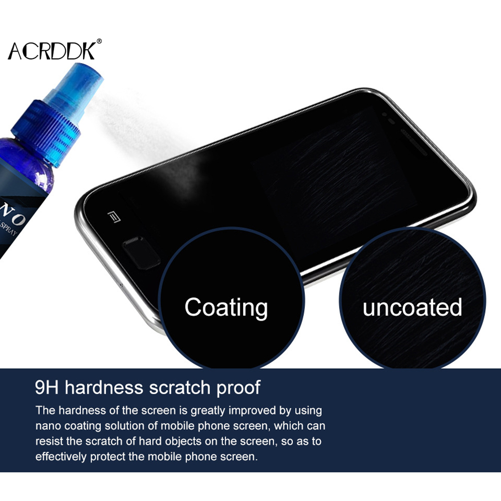 Pelindung layar kaca cair Nano - Oleophobic Coating Spray ulasan dan harga